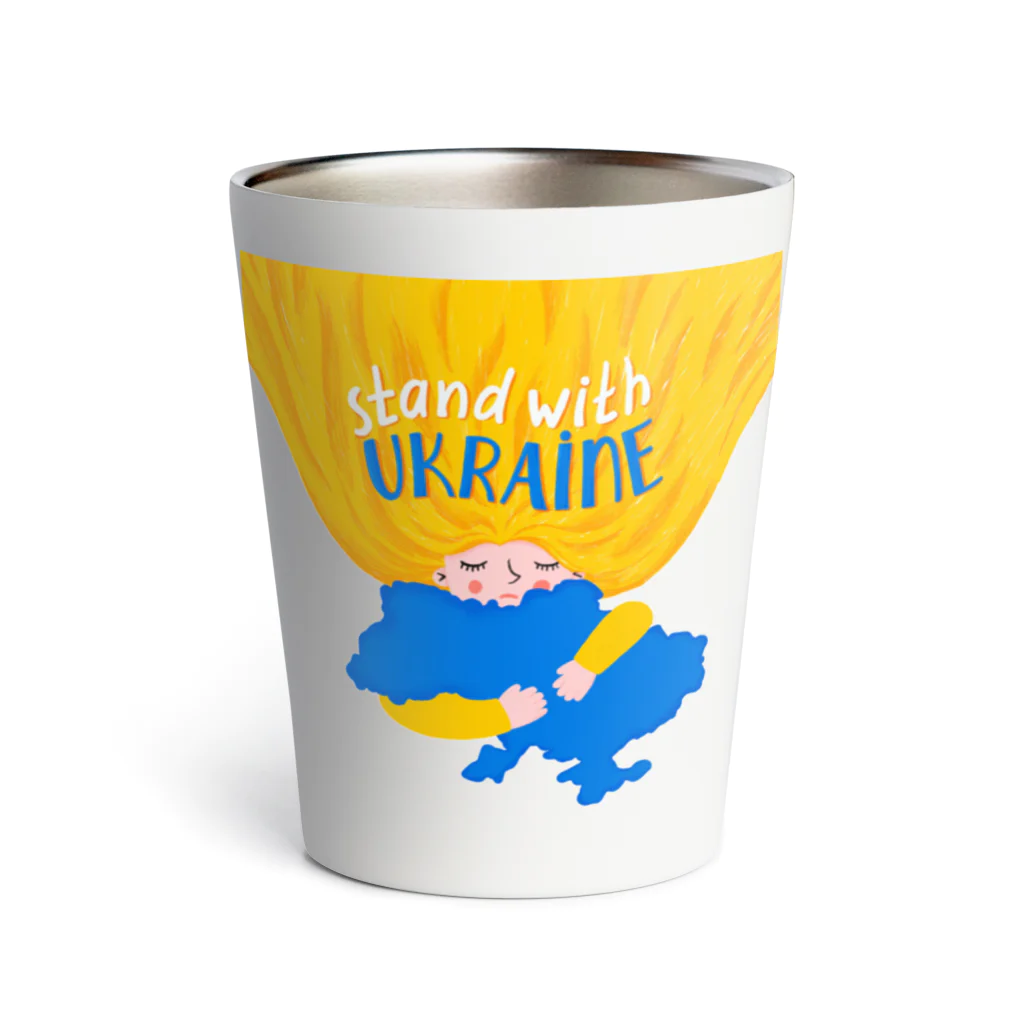 ウクライナのワンコ応援団の🇺🇦Natalia Savranska🇺🇦① サーモタンブラー