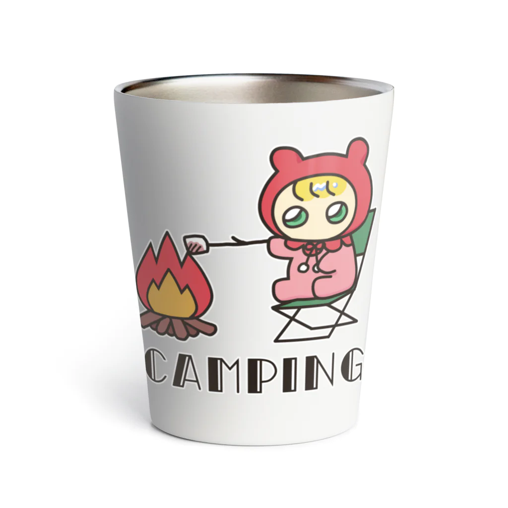 ユタカのてでべびちゃんショップのキャンプのてでべびちゃん Thermo Tumbler