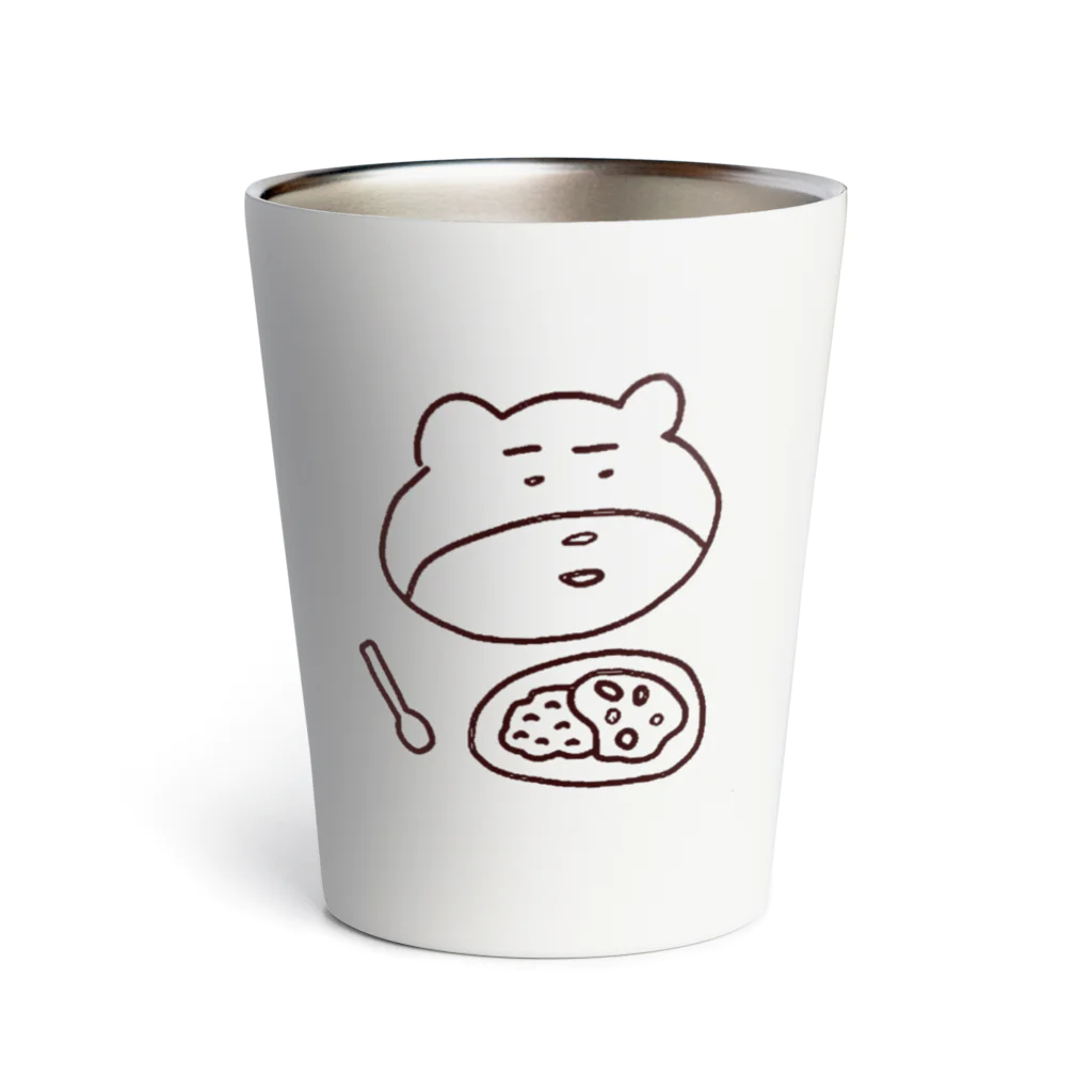 クマターンのクマタカレー ブラウン Thermo Tumbler