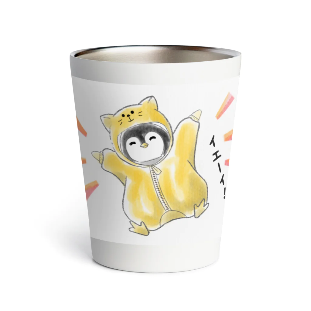 ぽとすたんぷの#ネコになりたいペンギン Thermo Tumbler