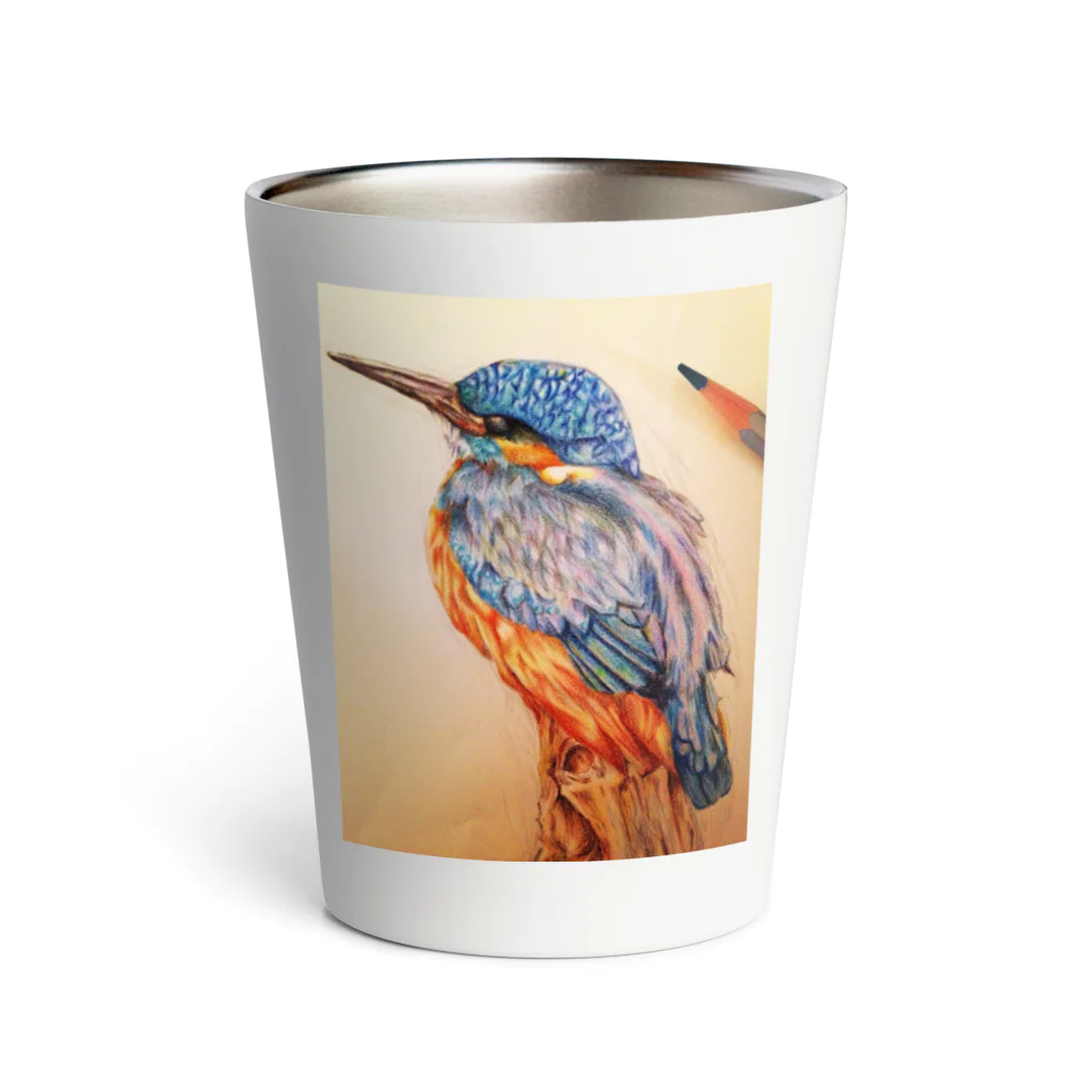 ゆめねこファンタジーのカワセミ Thermo Tumbler