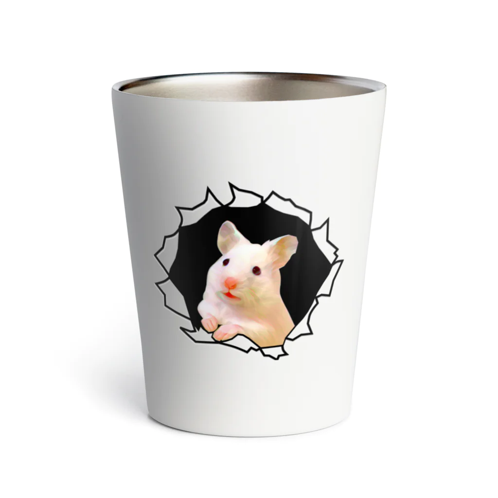 ハムスター愛好家 | Hamster Loverの突き出てくるハムちゃん Thermo Tumbler