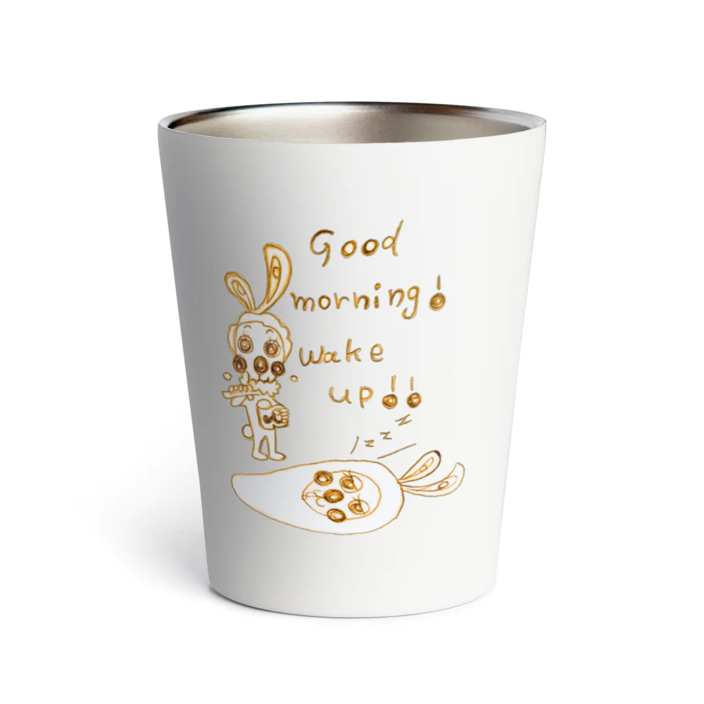 uminoneblueのGood morning! wake up!! Ver.2 Thermo Tumbler