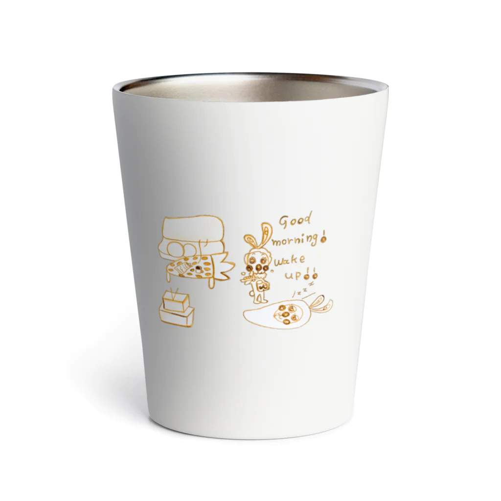 uminoneblueのGood morning! wake up!！Ver.1 Thermo Tumbler