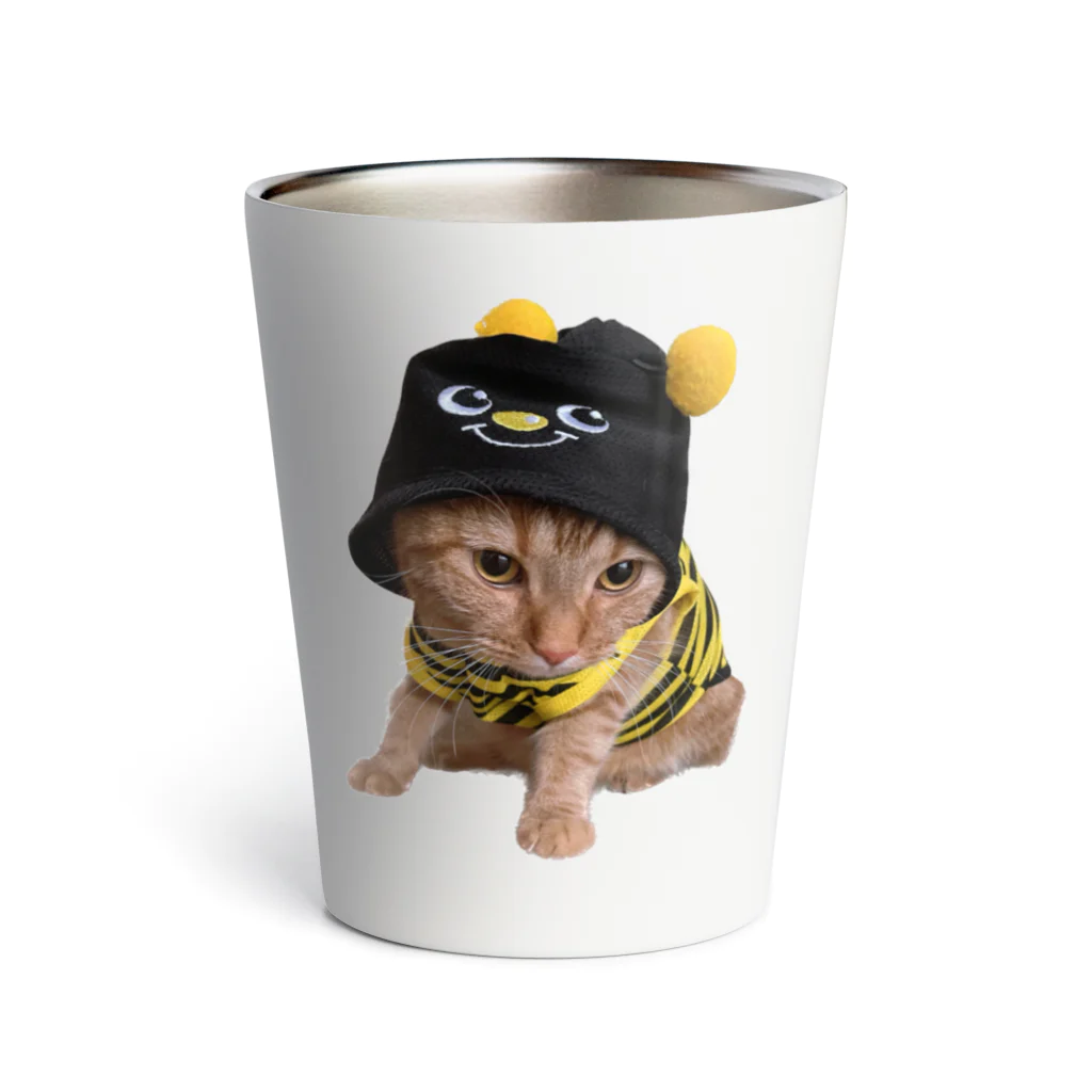 茶太郎🐱とモンブランの茶太郎のコスプレ ハチシリーズ Thermo Tumbler