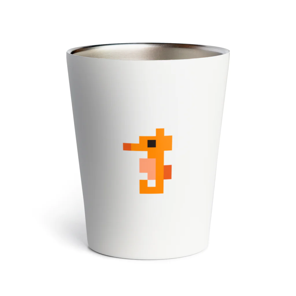 GRITの粗ドット絵・タツノオトシゴくん Thermo Tumbler