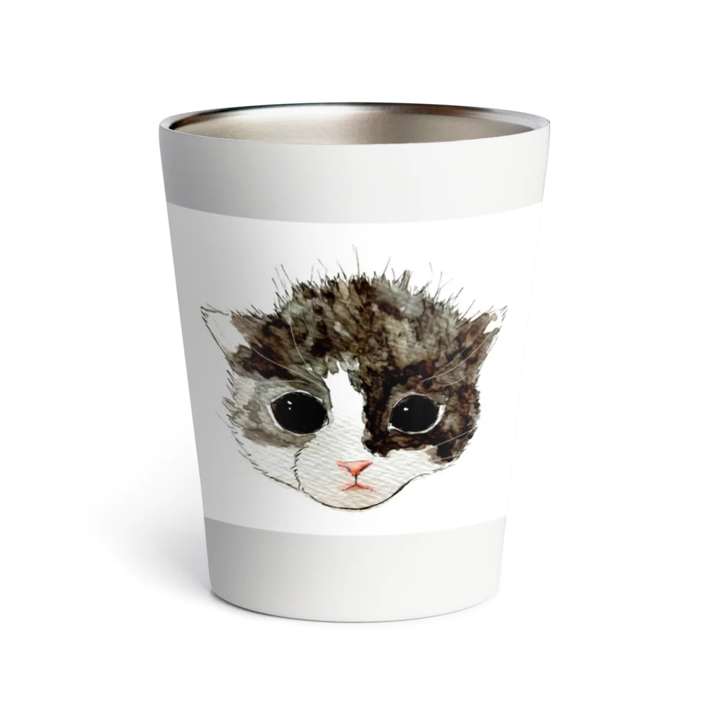 保護猫茶トラ兄弟LIFEの杏ちゃん Thermo Tumbler