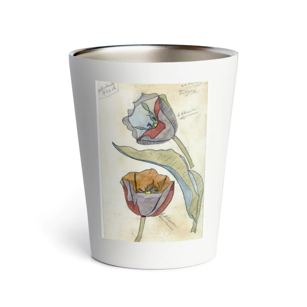 PALA's SHOP　cool、シュール、古風、和風、のTulips, Theo Colenbrander, 1917 Thermo Tumbler