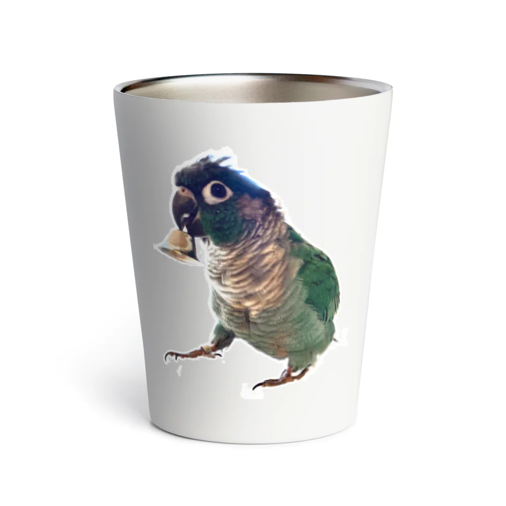 ウロコインコの翠のグッズショップのウロコインコの翠ver.ベルで呼び出し Thermo Tumbler