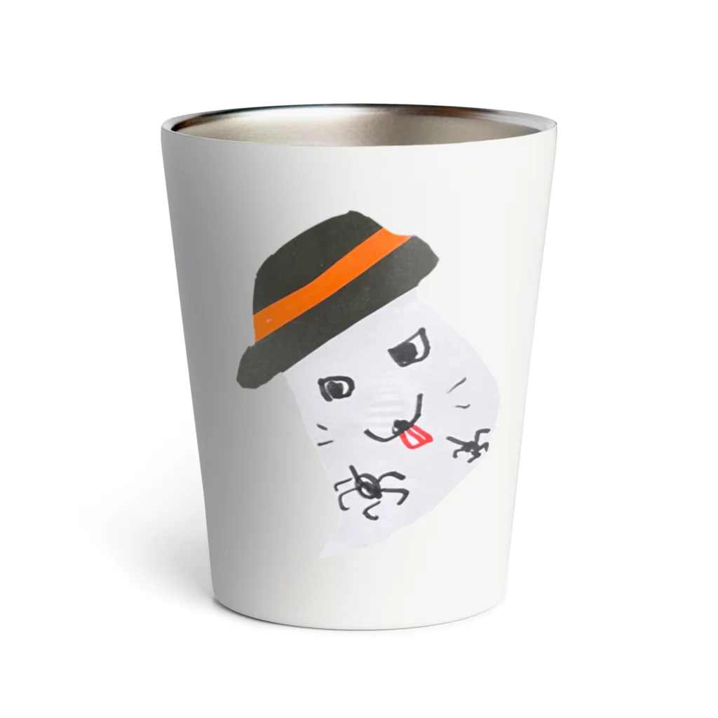 kumakasutelaのねこひげおばけ Thermo Tumbler