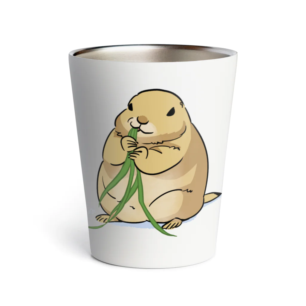 ねずりすSHOPのプレーリーちゃん Thermo Tumbler