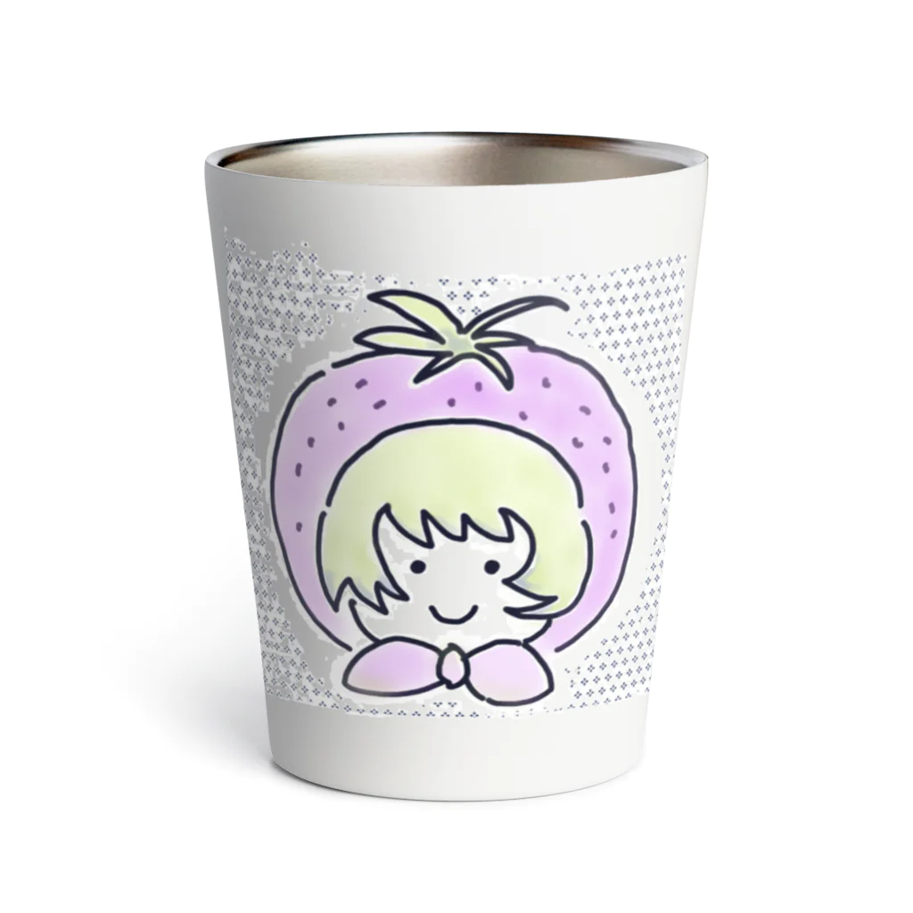 🇯🇵Ichigoichie 苺いち絵のコラボ商品　苺いち絵的マミちゃんイチゴgirl Thermo Tumbler