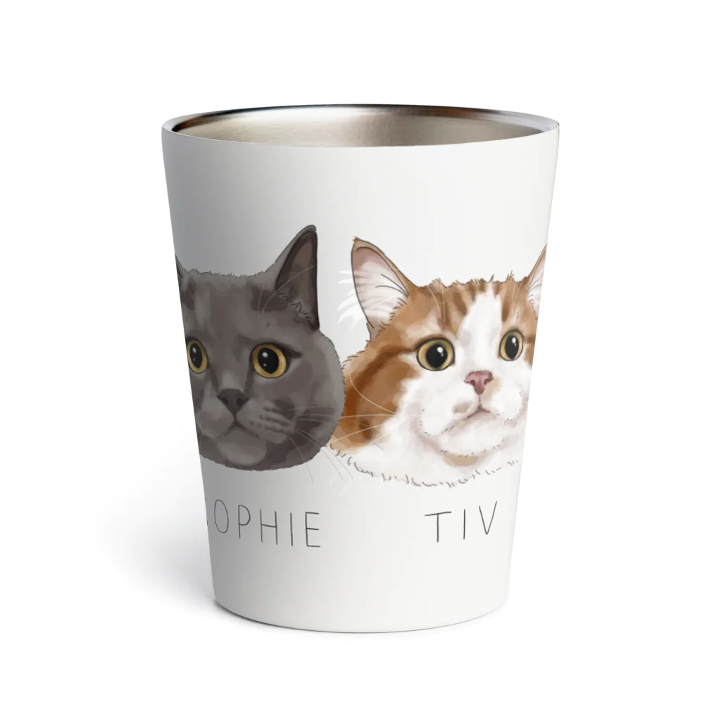 みきぞーん｜保護猫 ミッキー画伯と肉球とおともだちのsophie tiv Thermo Tumbler