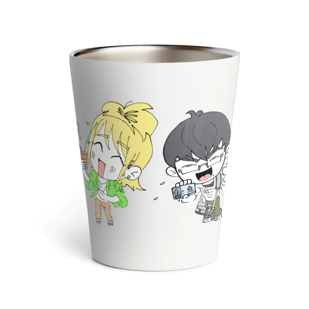 joseff_densanの陰キャラブコメ　SDキャラ集合絵 Thermo Tumbler