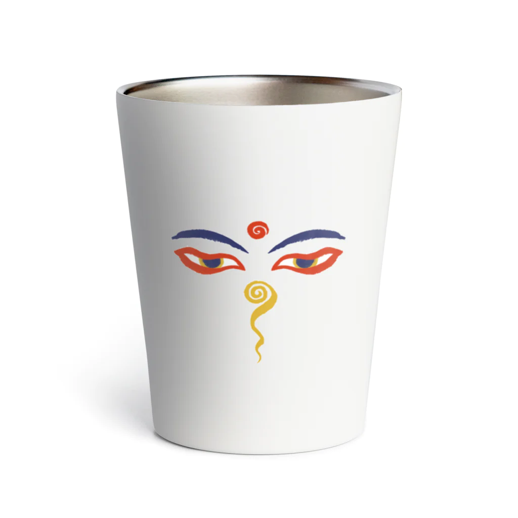 IZANAMI by Akane YabushitaのWisdom Eyes（ブッダの瞳） Thermo Tumbler