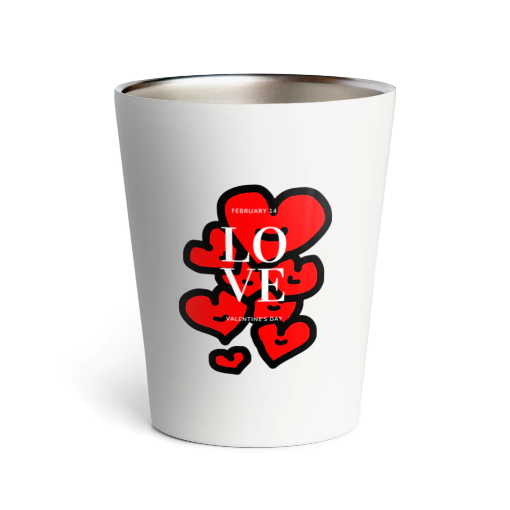 もちもち(SUZURI)のバレンタインlove Thermo Tumbler