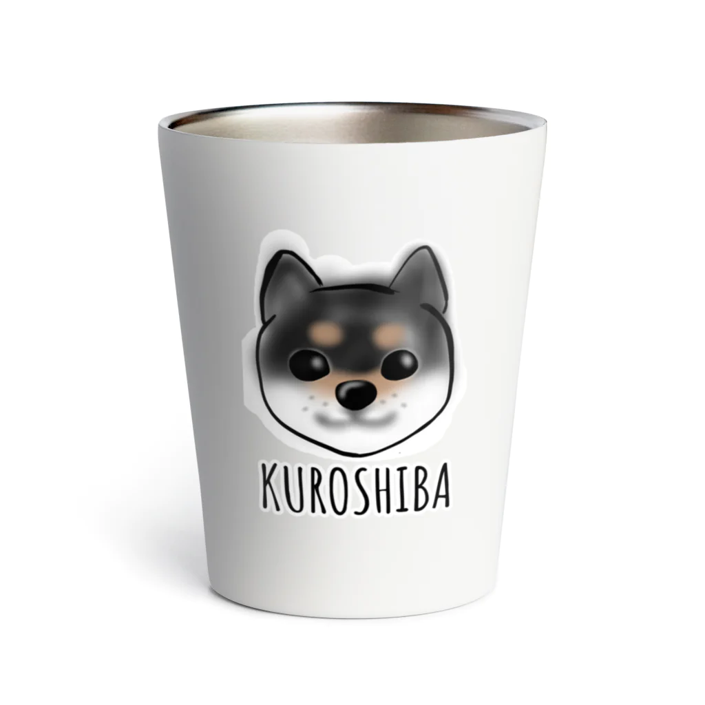 わかばックス工房の黒柴ちゃん Thermo Tumbler