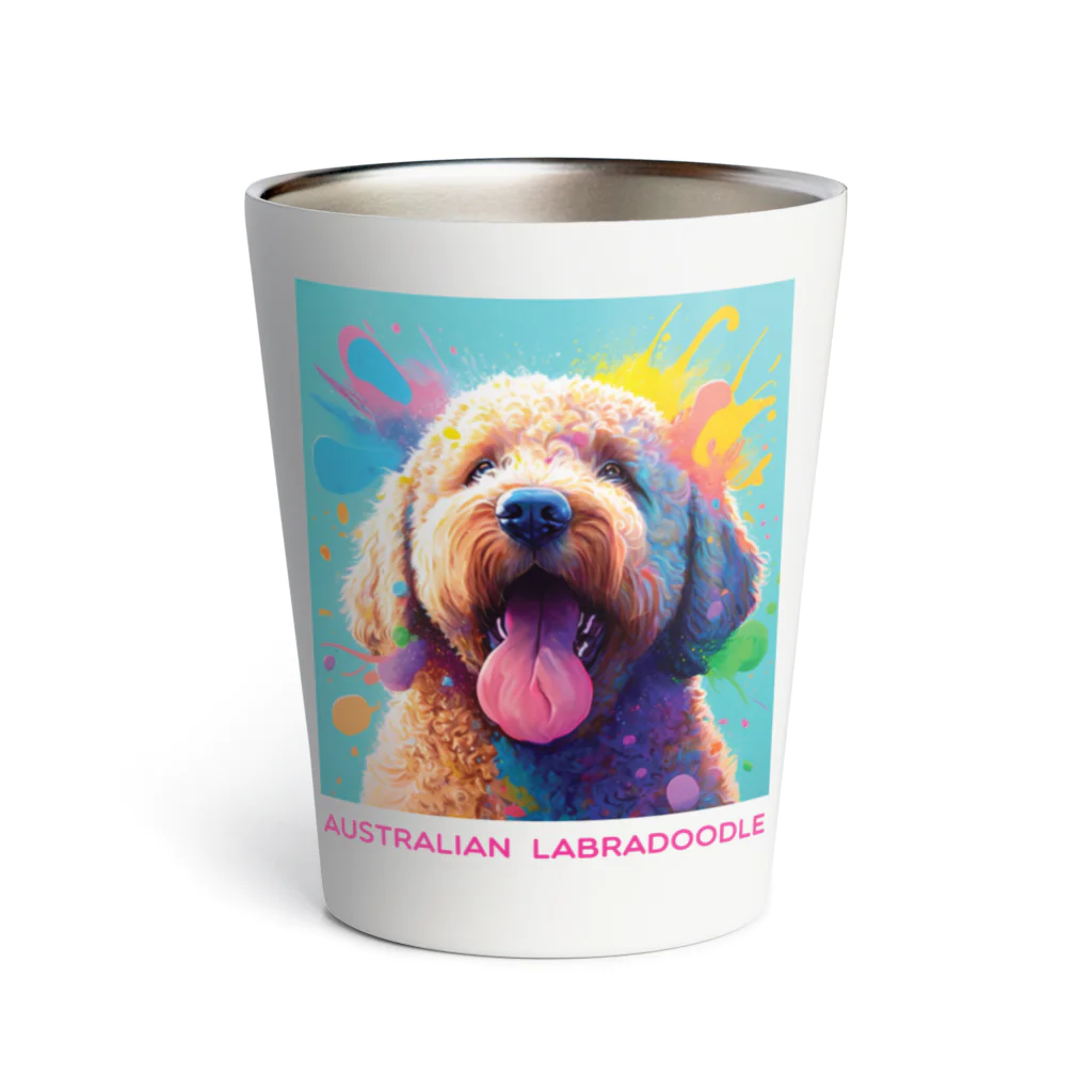 DOG  LOVERSのオーストラリアン　ラブラドゥードル   Thermo Tumbler