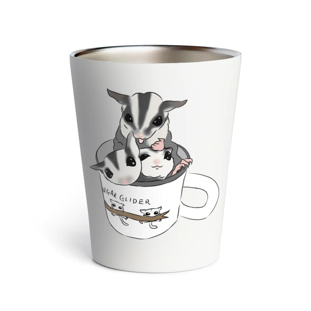 モモンガのしっぽのSugar gliders in a cup! ver.2 サーモタンブラー