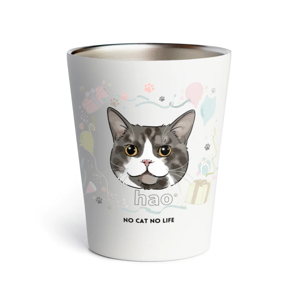 猫のイラスト屋さんのhao Thermo Tumbler