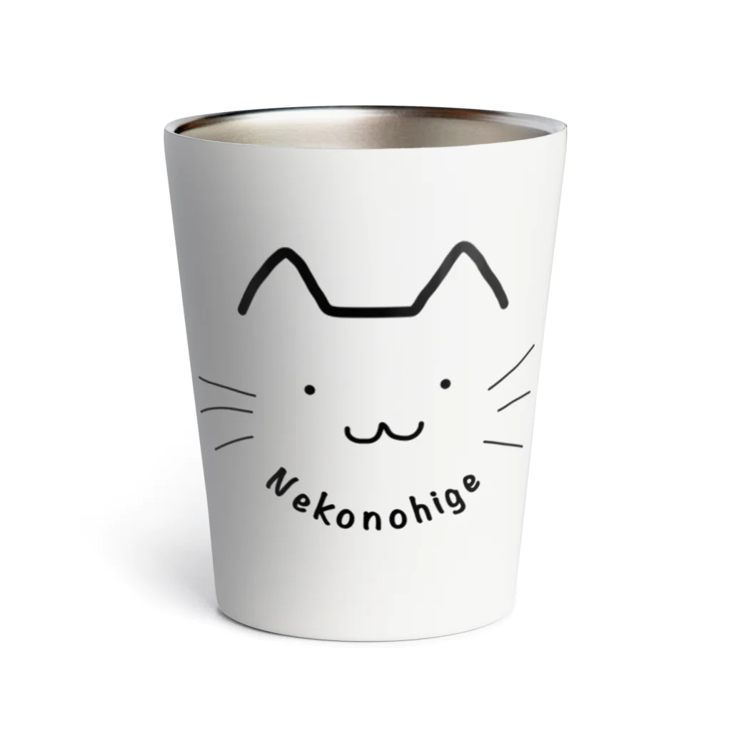 猫のひげ SUZURI店の猫のひげロゴマークシリーズ サーモタンブラー