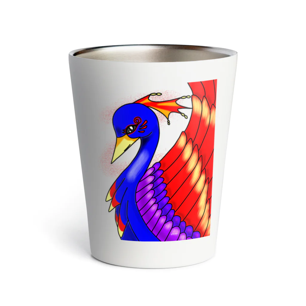 greetenの不死鳥アート  幻想世界 Thermo Tumbler