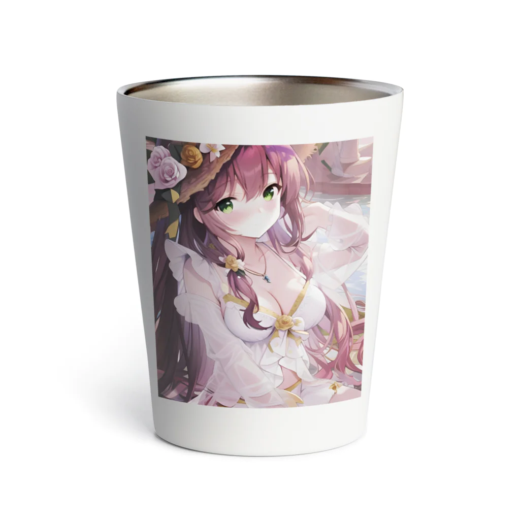 あゆはの華の妖精のかわいい女の子 Thermo Tumbler