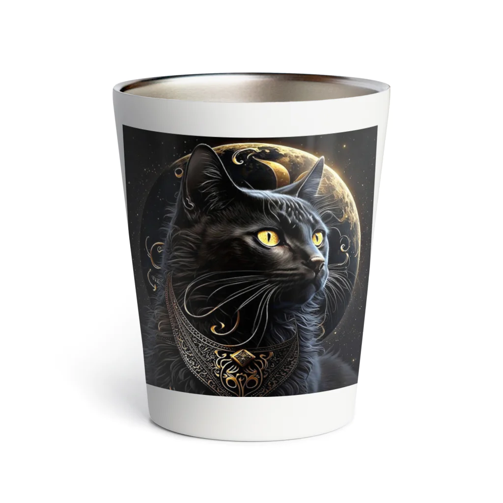 キッチンファラオの黒猫デザイン☆ Thermo Tumbler