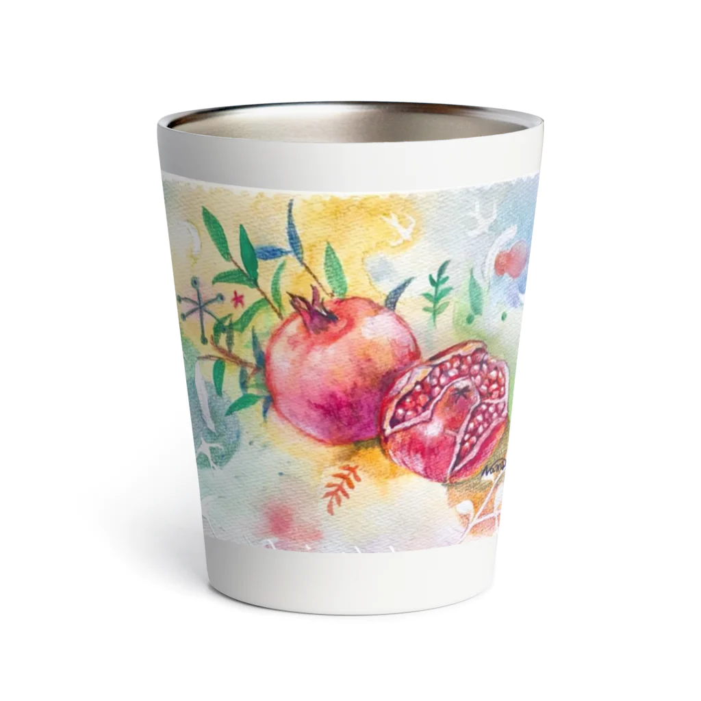 ୨୧┈お結び┈୨୧の幸を願うザクロ Thermo Tumbler
