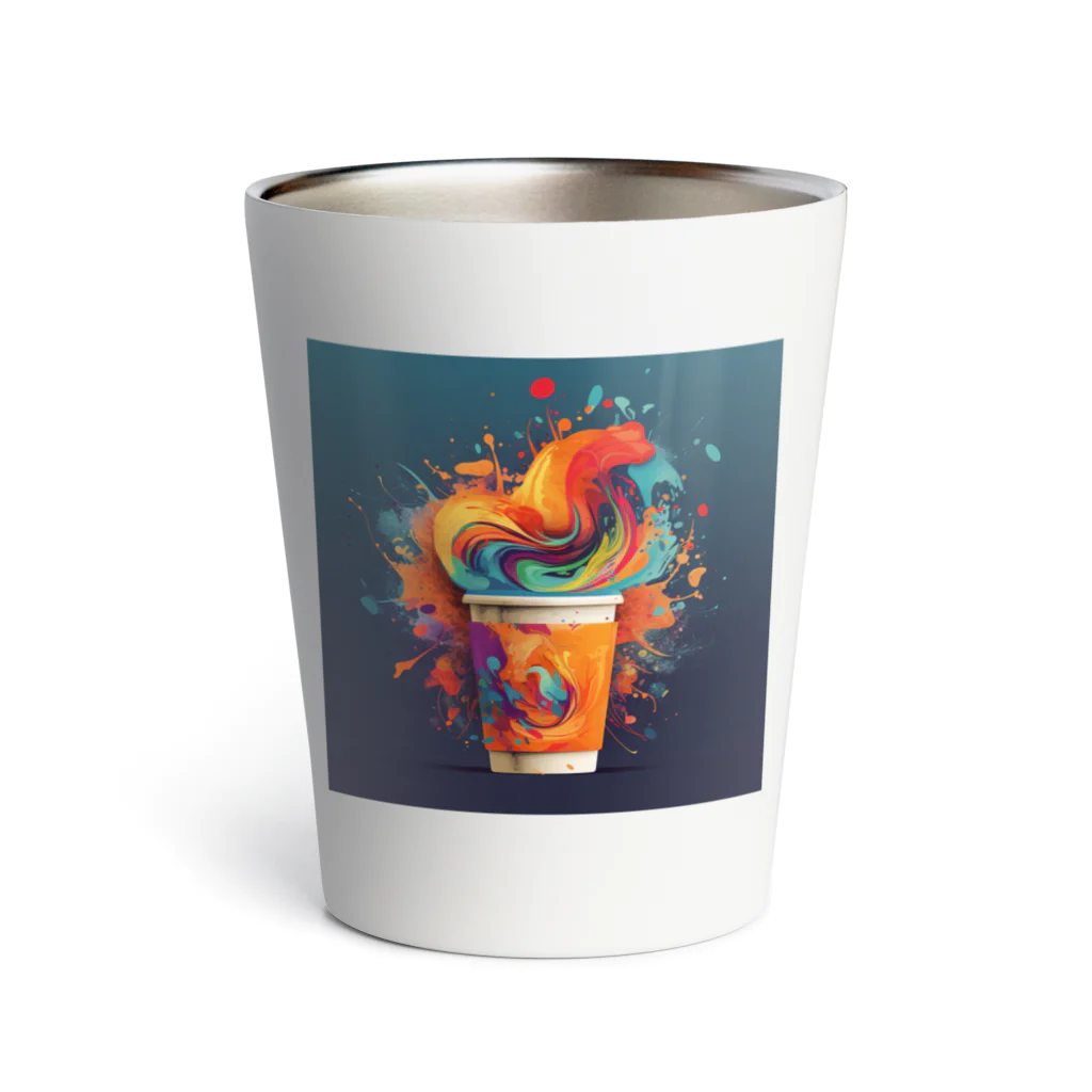 CoffeePixelのPixelBrew Cup（ピクセルブリューカップ） - クリエイティブな一杯で毎日を彩ろう Thermo Tumbler