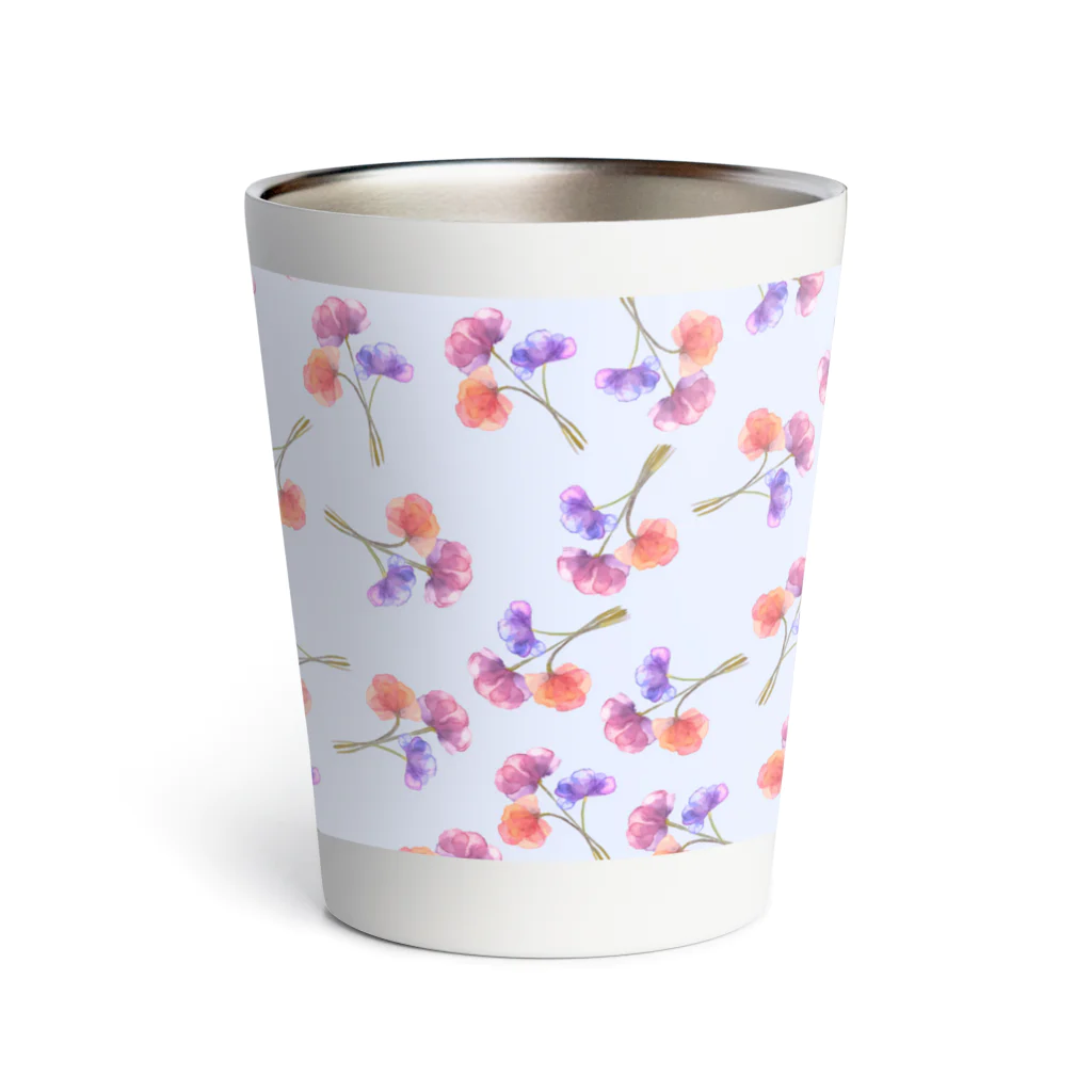 orange_honeyの花柄17-4 Thermo Tumbler