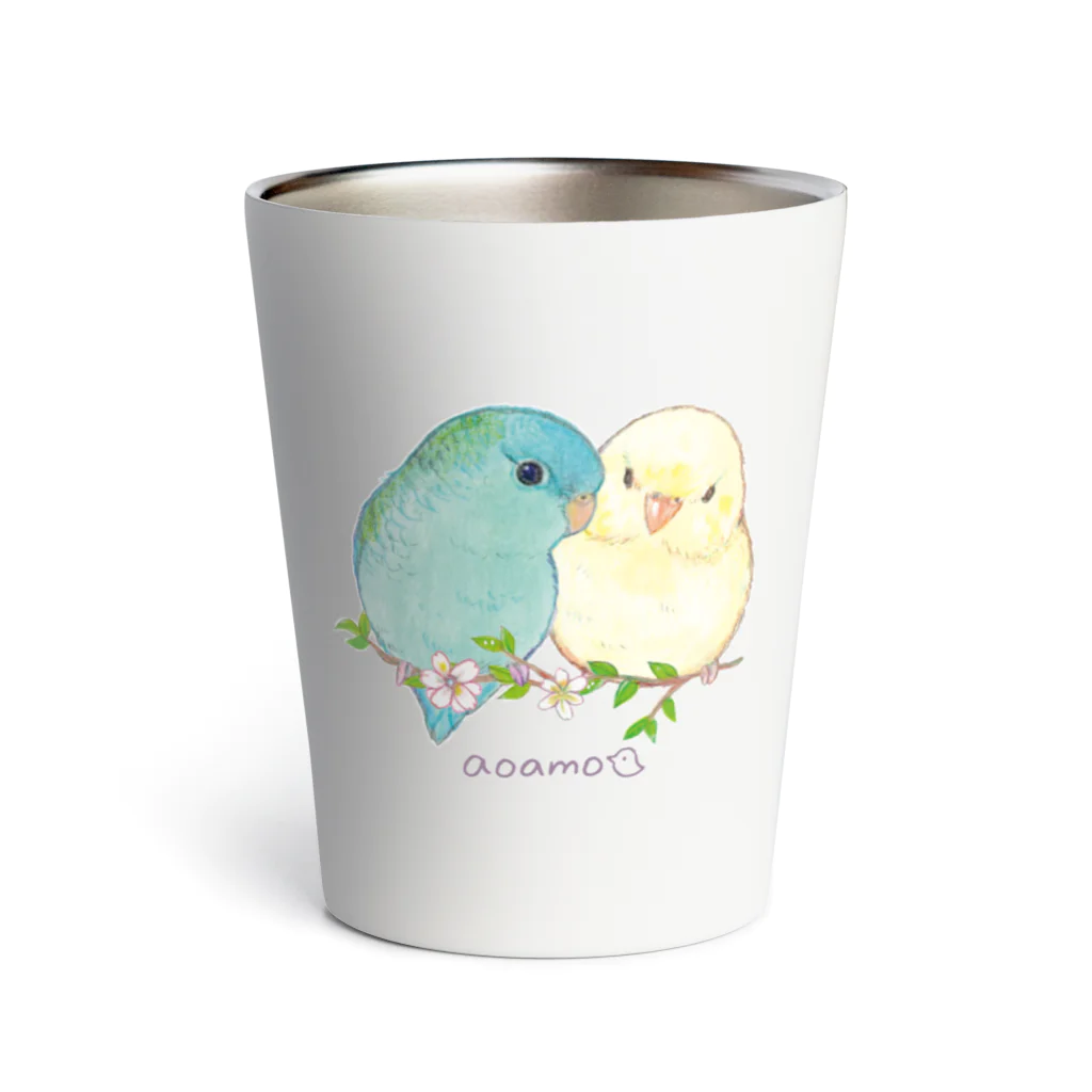 aoamo shopのaoamoサザナミインコ サーモタンブラー