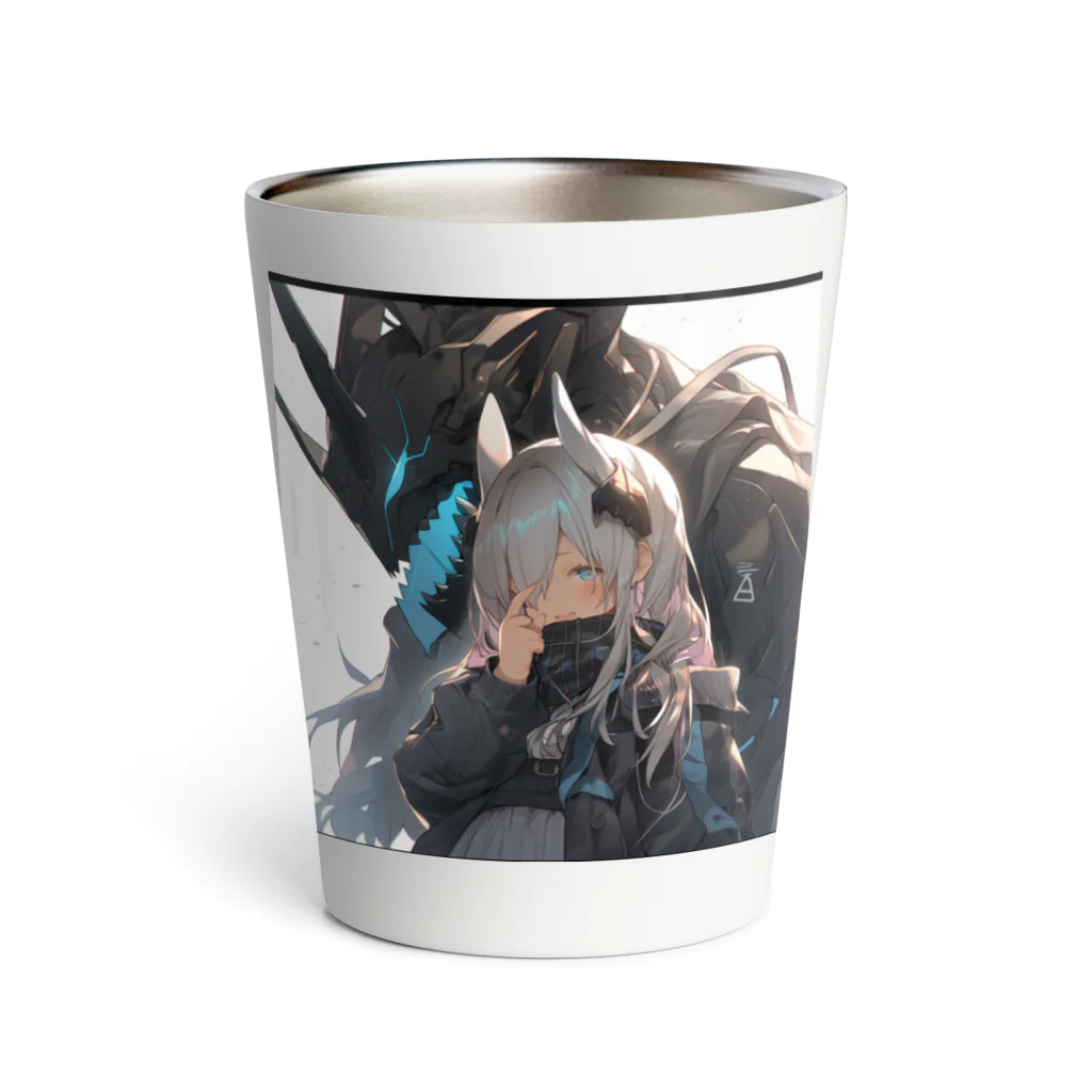 horceの馬　擬人化 未来都市 Thermo Tumbler