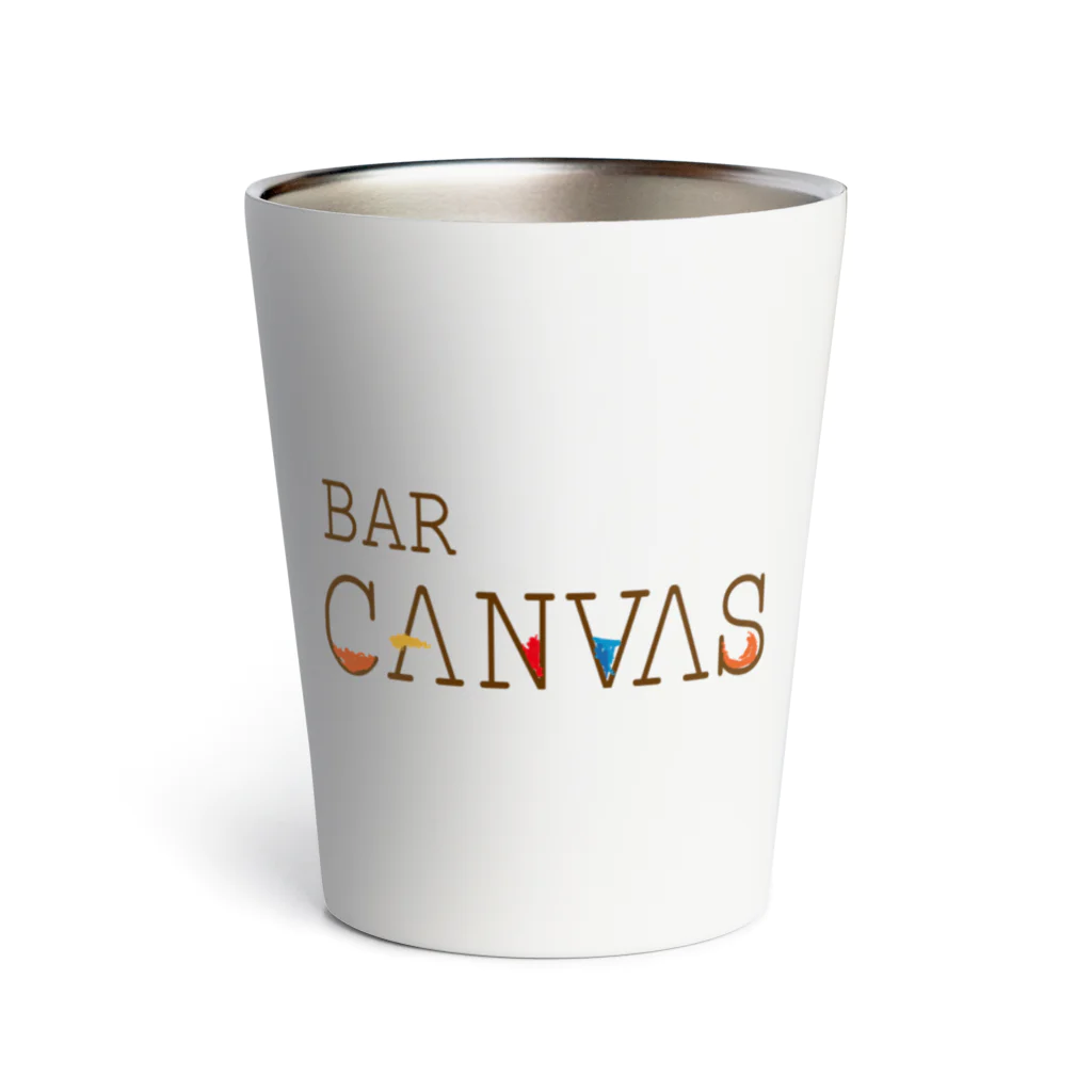 BAR CANVAS バーキャンバスのBAR CANVASロゴ サーモタンブラー