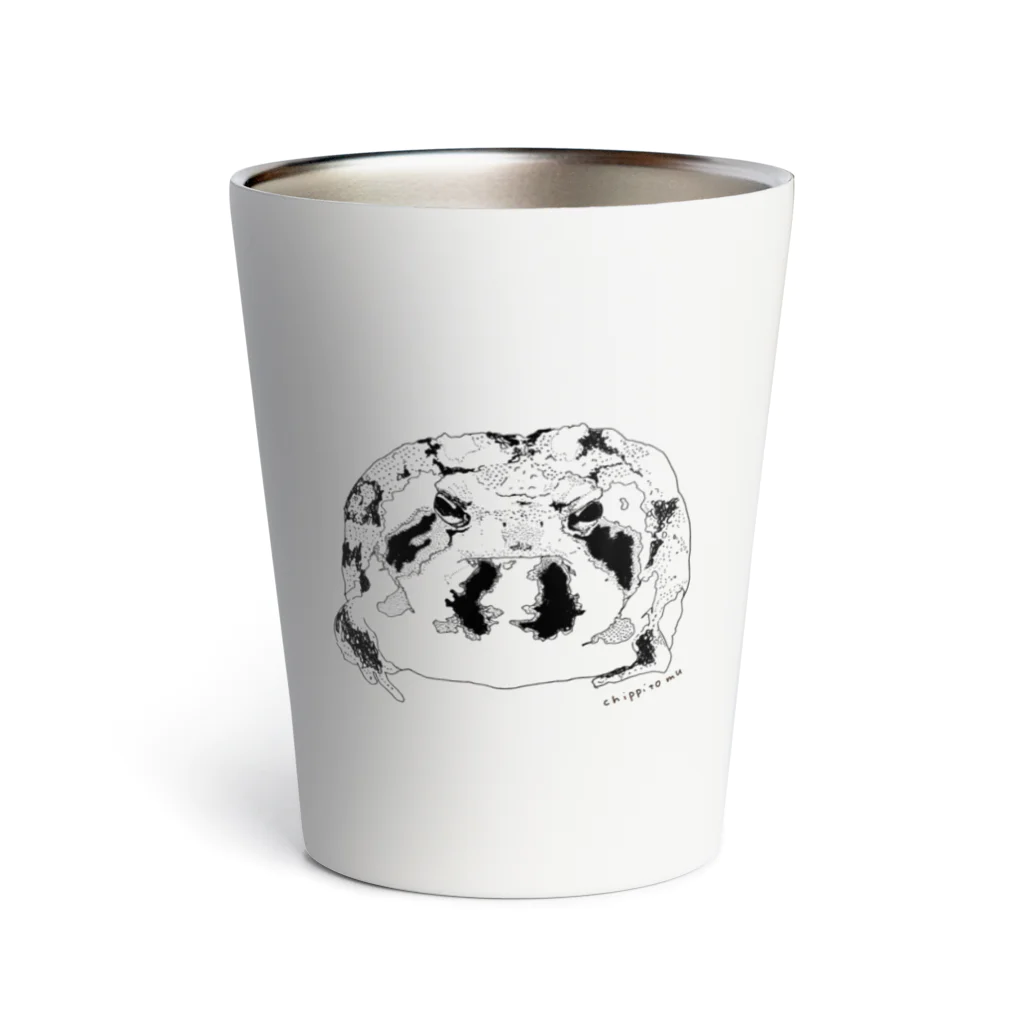 chippitomuのふくふくふくらアメフクラガエルくん Thermo Tumbler