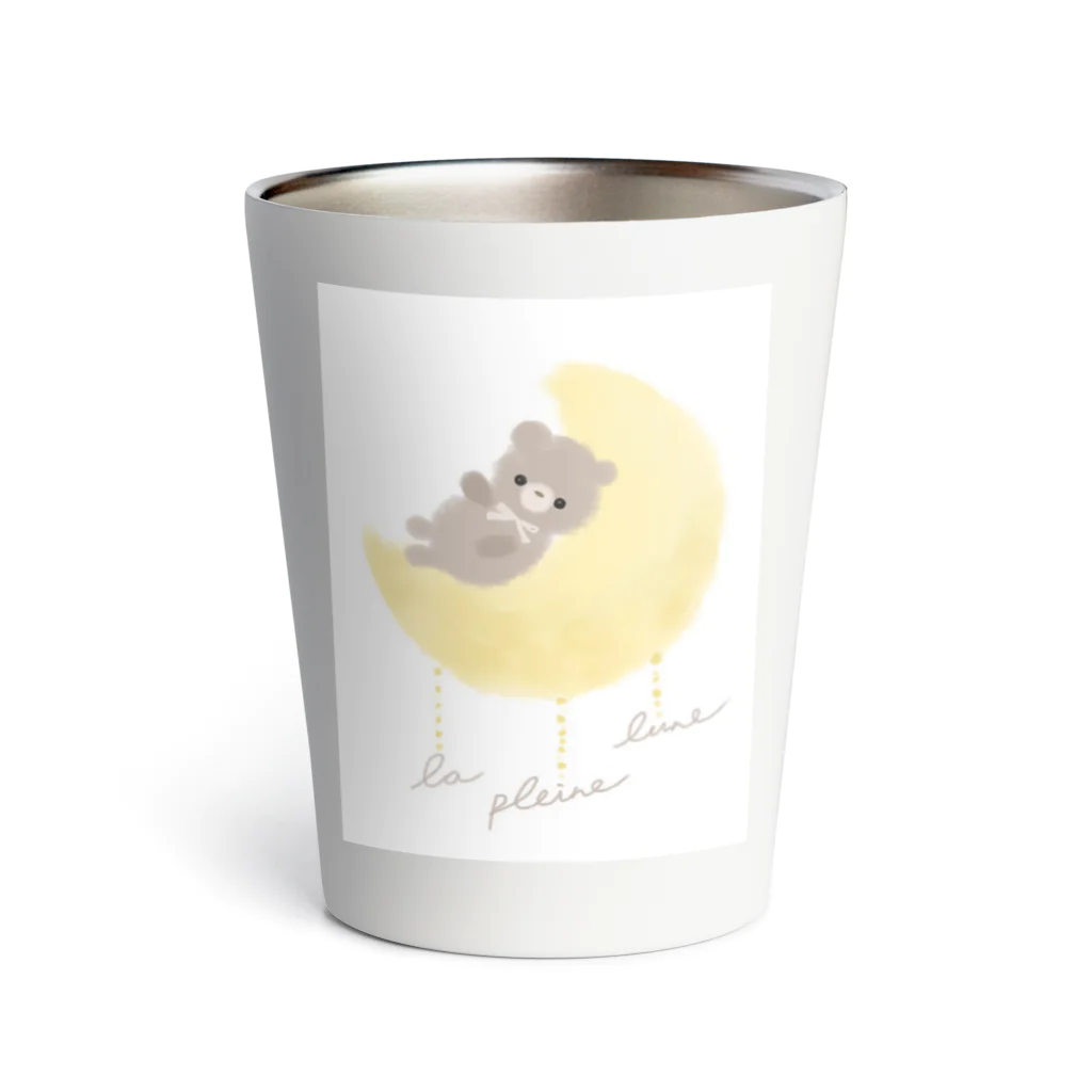 La pleine luneのらぷりゅロゴ Thermo Tumbler