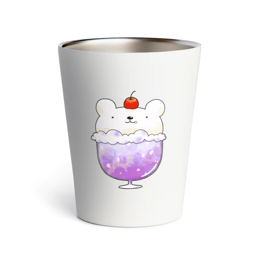 pecori ぺこりのぶどうのしろくまのクリームソーダ Thermo Tumbler