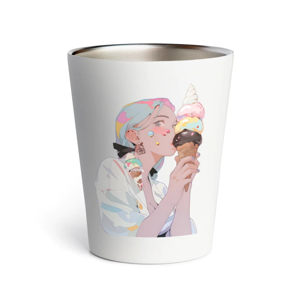 ヤバいTシャツ屋しゃんの暑い夏はアイスだ011 Thermo Tumbler