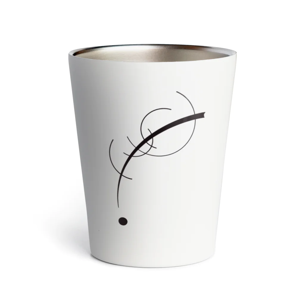 Hungry Freaksのカンディンスキー "Free Curve to the Point: Accompanying Sound of Geometric Curves" Thermo Tumbler