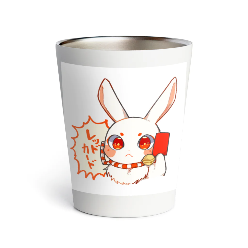 .°ஐ.*まりる°ஐ.*のレッドカードうさぎ Thermo Tumbler