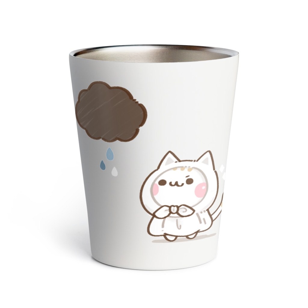 DECORの気づかいのできるネコ　てるてる坊主ver. Thermo Tumbler