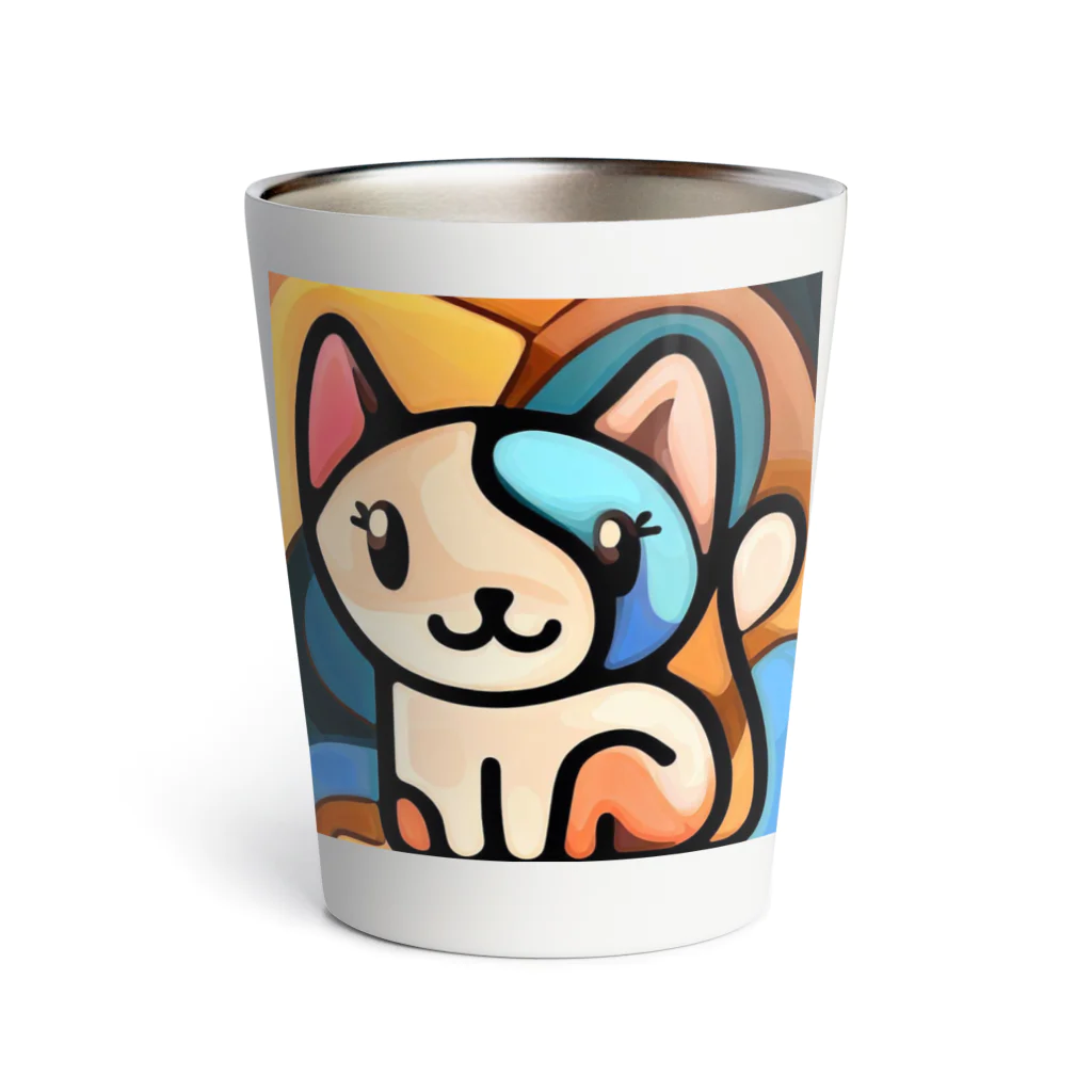 T2 Mysterious Painter's ShopのMysterious Cat Thermo Tumbler