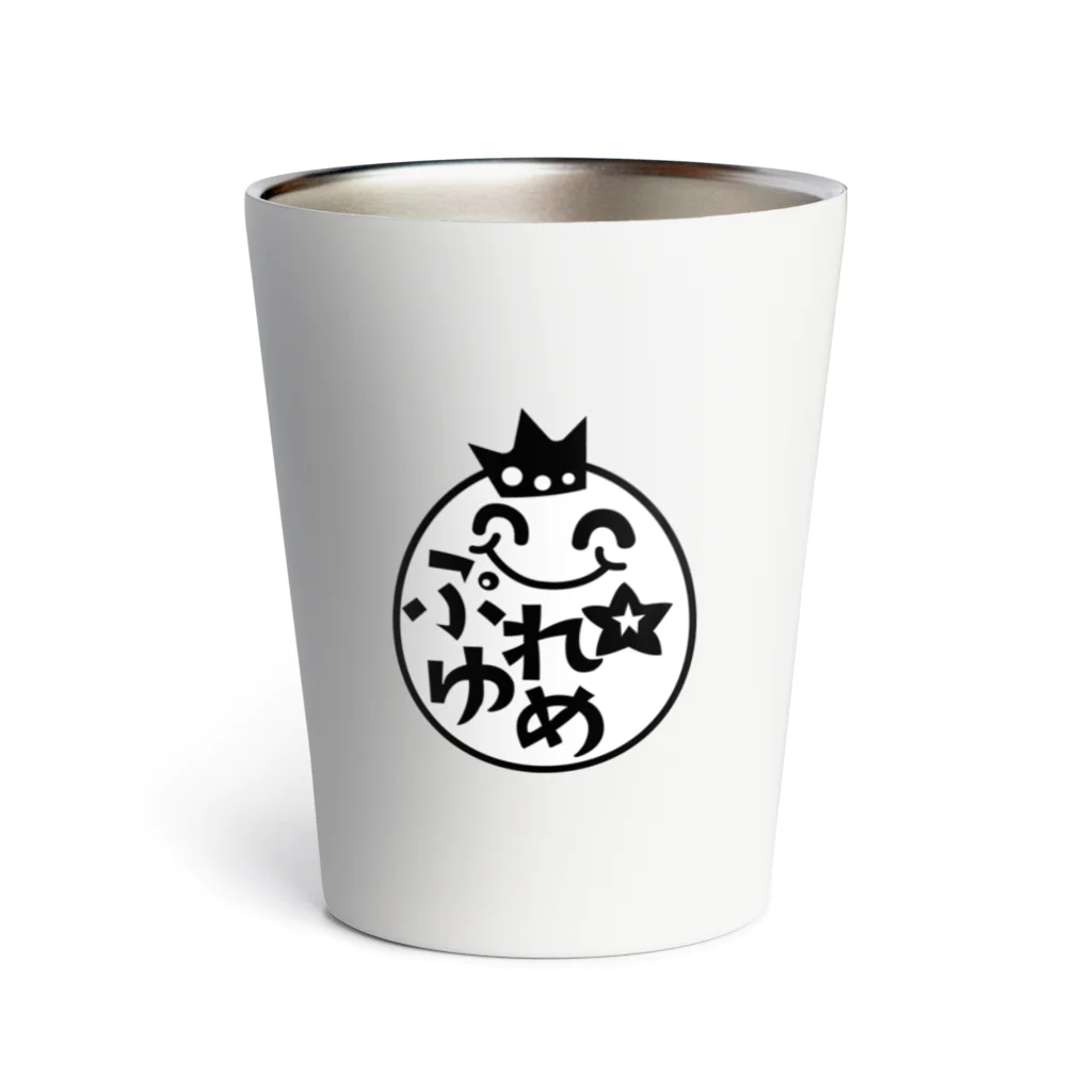 KAYO,s SHOPのぷゆまる（ブラック） Thermo Tumbler