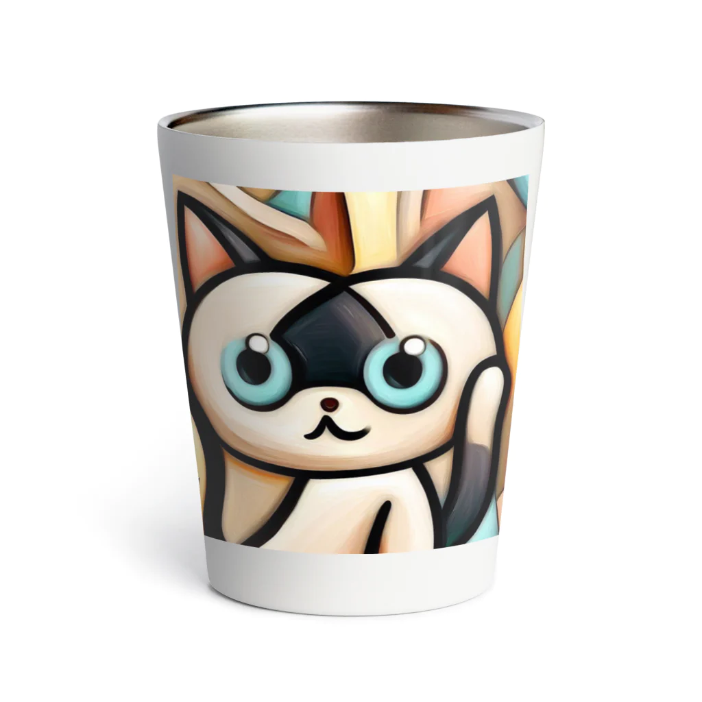 T2 Mysterious Painter's ShopのMysterious Cat Thermo Tumbler