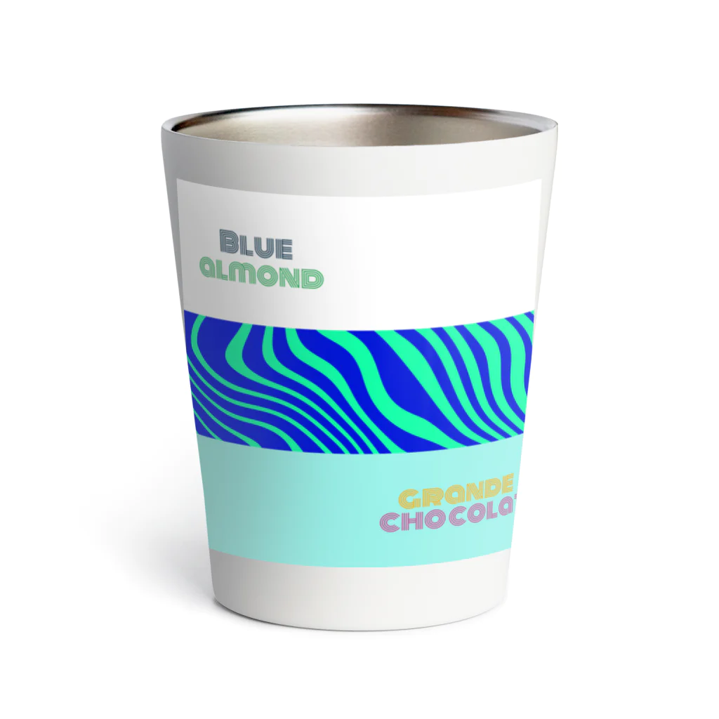 小柴屋さん(あどべ専士)のBlue almond & grande chocolat ver.1 Thermo Tumbler