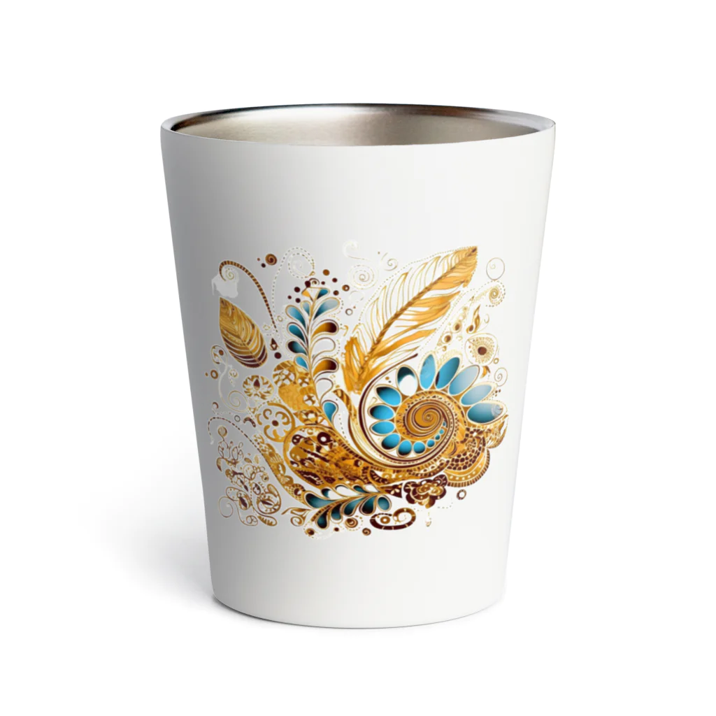 Connect Happiness DesignのGolden  Leaves Thermo Tumbler