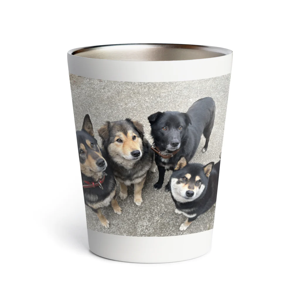 YKYK-HAPPYANIMALsのおもちーず Thermo Tumbler