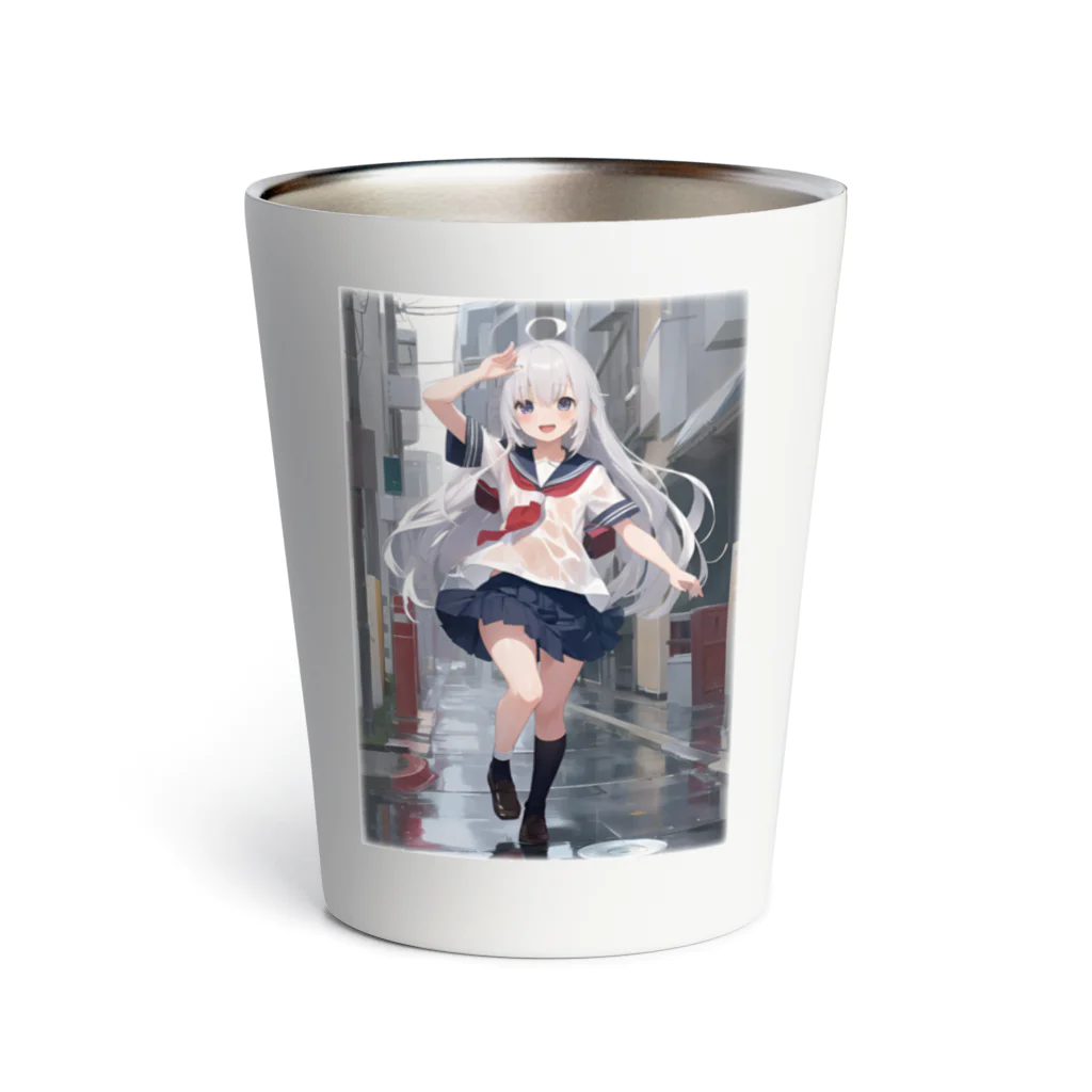 KAZAHANAの雨上がりの少女 Thermo Tumbler