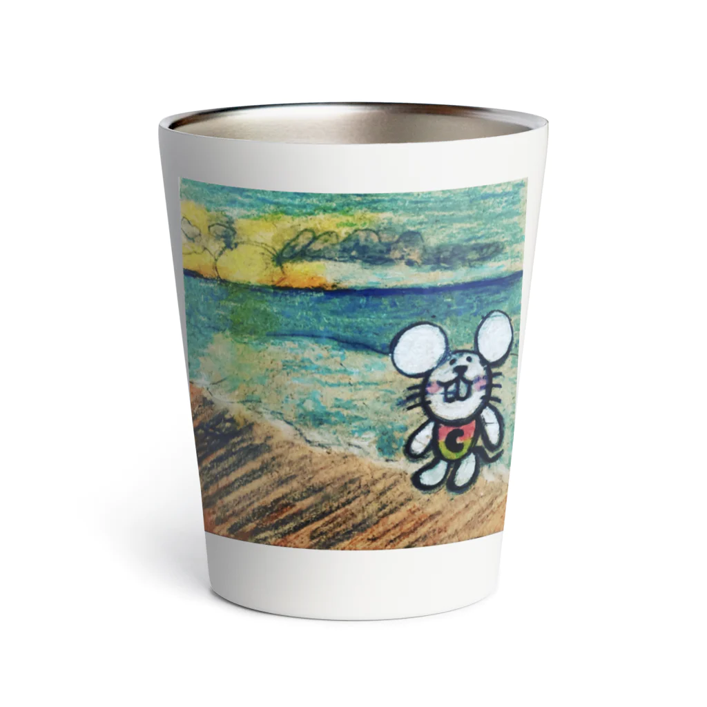 あとむのchuchu×sea Thermo Tumbler