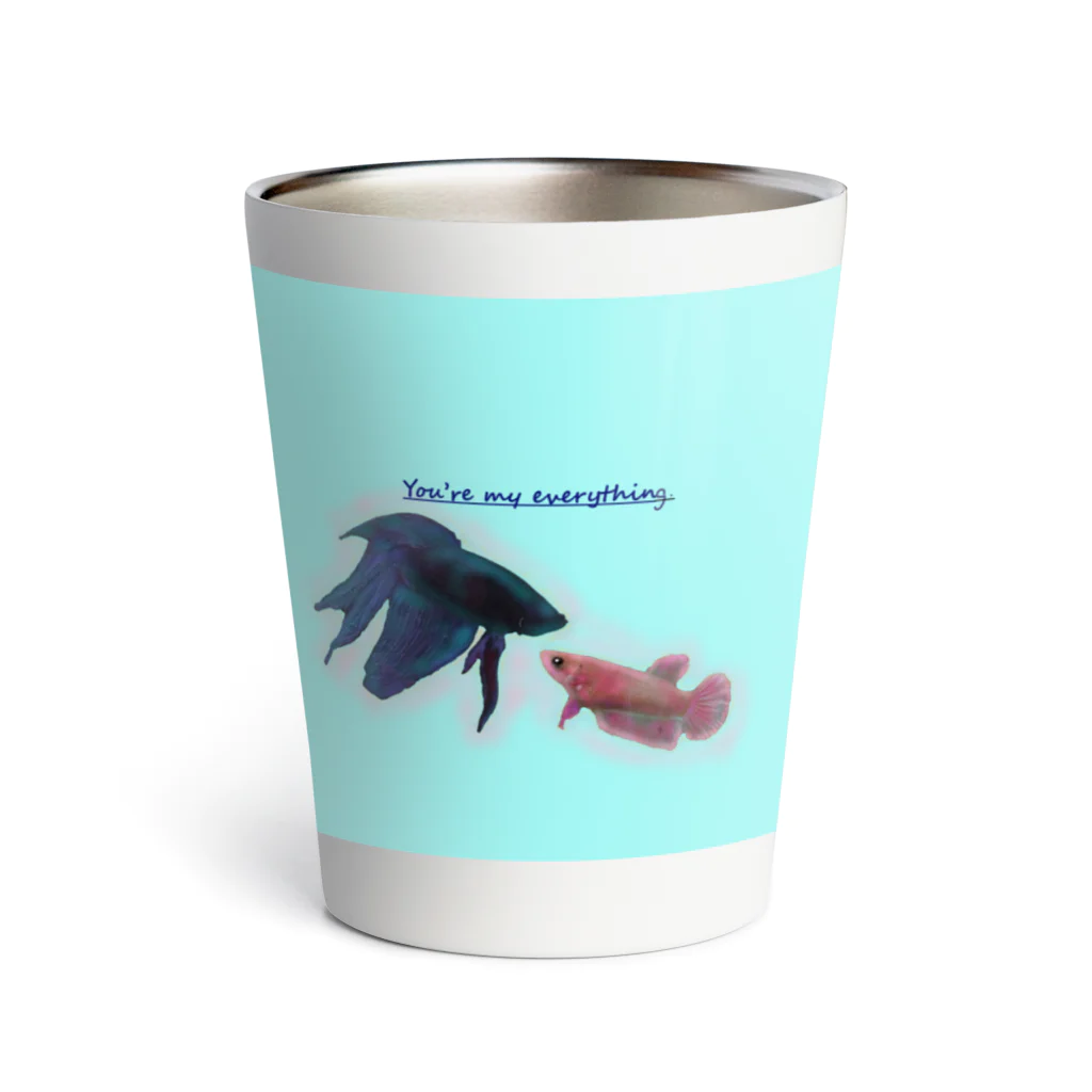 ♡BE HAPPY♡の恋する魚たち Thermo Tumbler